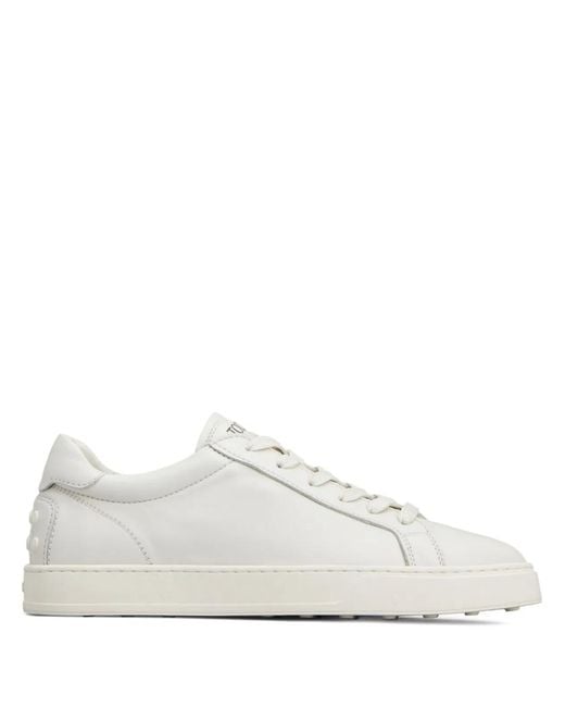 Tod's White Leather Sneakers for men