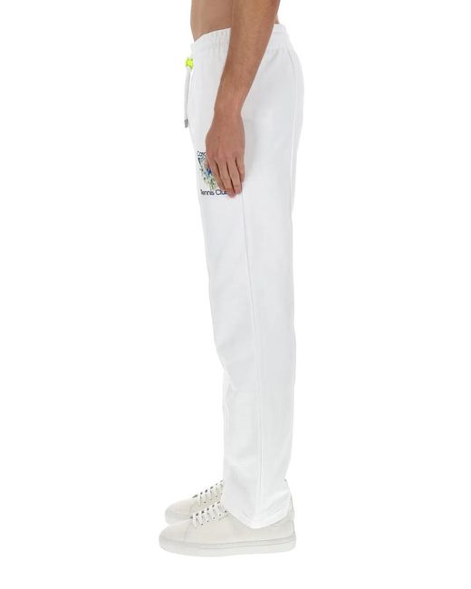 Casablanca White Organic Cotton Trousers for men