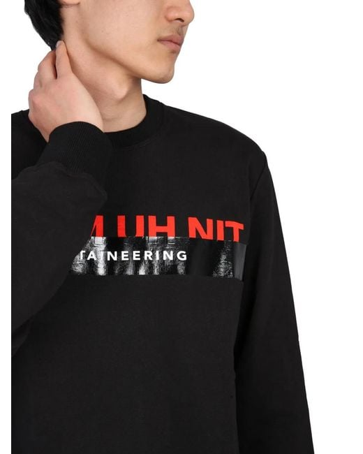 Ih Nom Uh Nit Black Crew Neck Sweatshirt for men