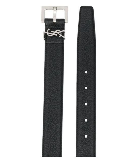 Saint Laurent Black Cintura Cassandre for men