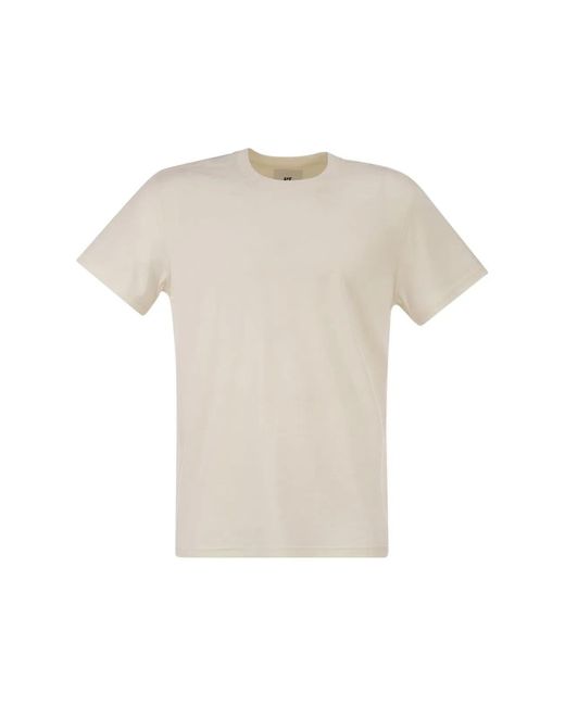 PT Torino White Silk And Cotton Jersey Knit for men