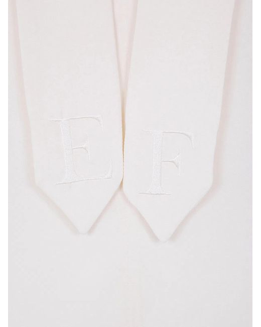 Elisabetta Franchi White 3/4 Sleeve Shirt