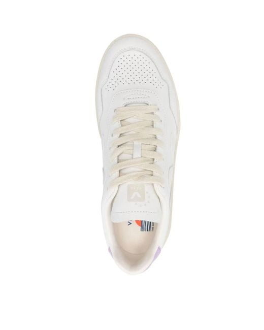 Veja White V-90 O.T. Leather Sneakers