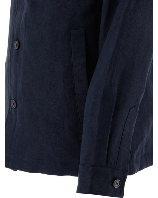 NN07 Blue "Cafu" Overshirt for men