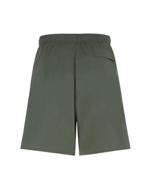 Jil Sander Green Nylon Swim Shorts for men
