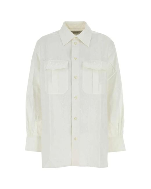 MARINE SERRE White Cotton Shirt