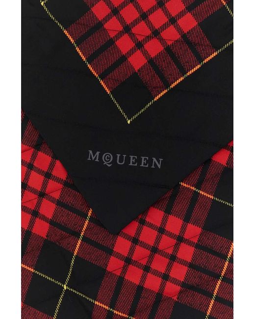 McQueen Embroidered Silk Scarf