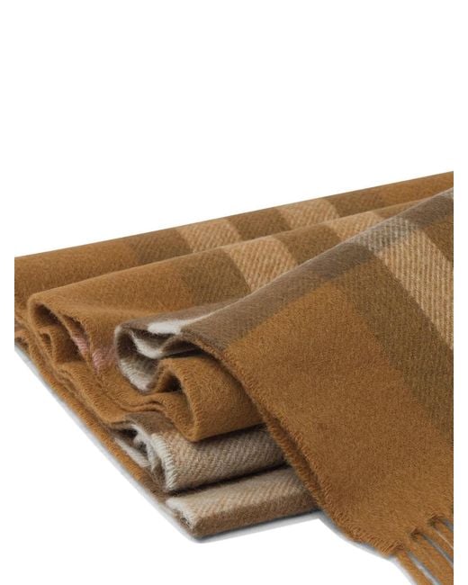 Burberry Natural "Check" Scarf for men