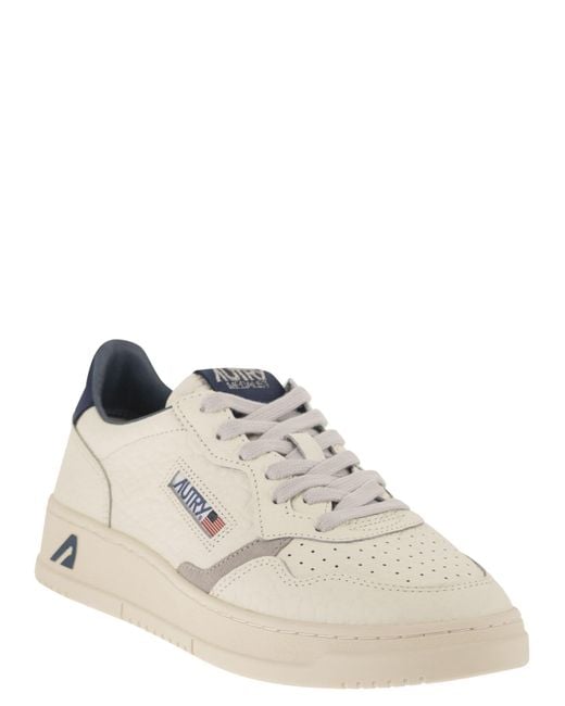 Autry White Medalist Low for men