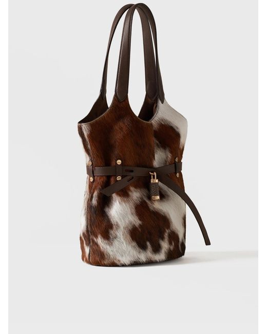 Borbonese Brown Borsa Secchiello