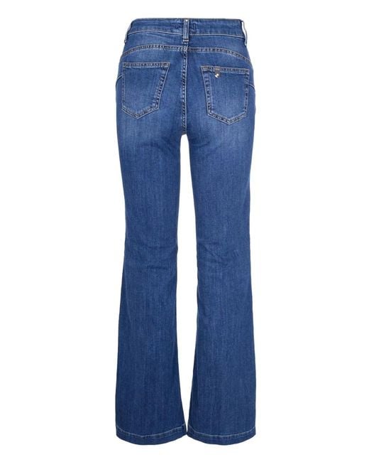 Liu Jo Blue Wide Leg Denim Jeans