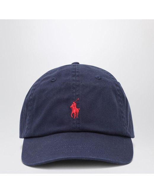 Polo Ralph Lauren Blue Baseball Cap With Logo for men