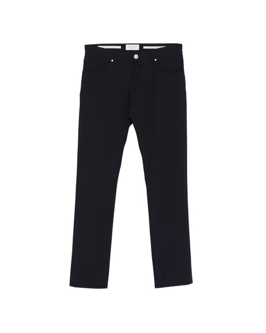 Jacob Cohen Black Dark Polyamide Zipper Pants