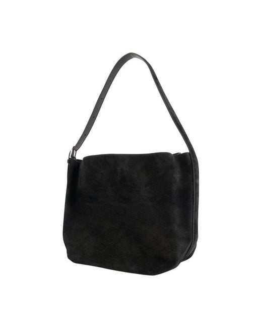 Totême Black Medium Belted Shopper Bag