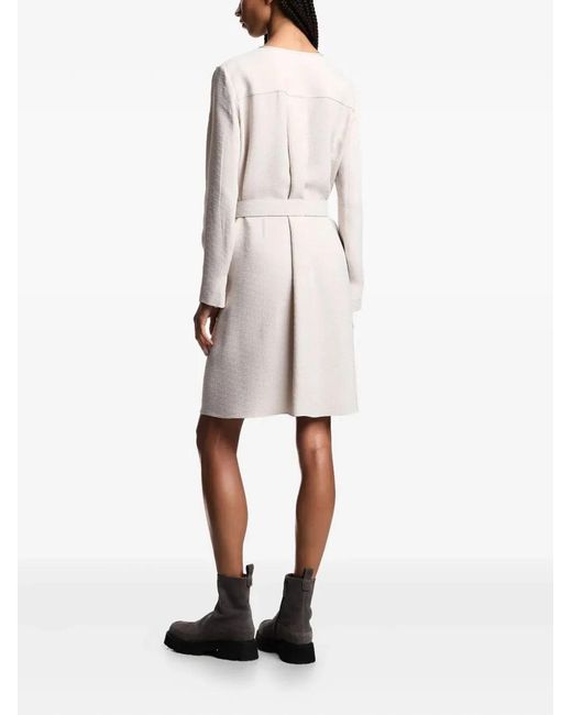 Emporio Armani White Mini Dress With Belt