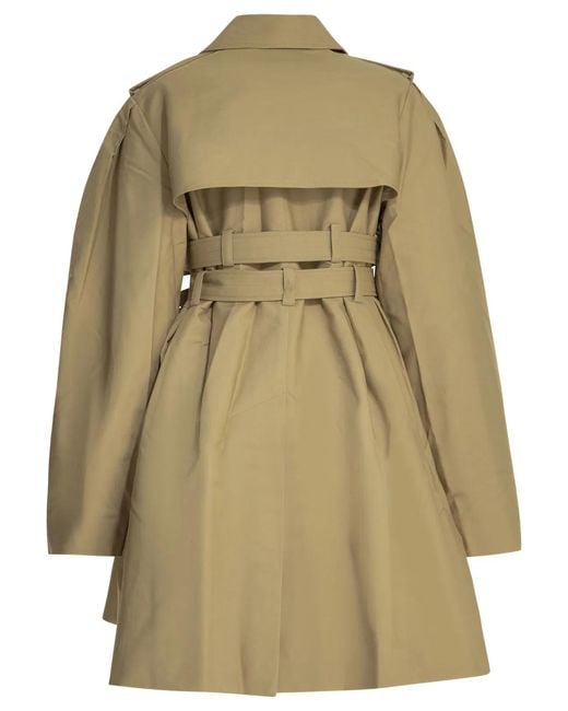Ganni Natural Cotton Trench Coat