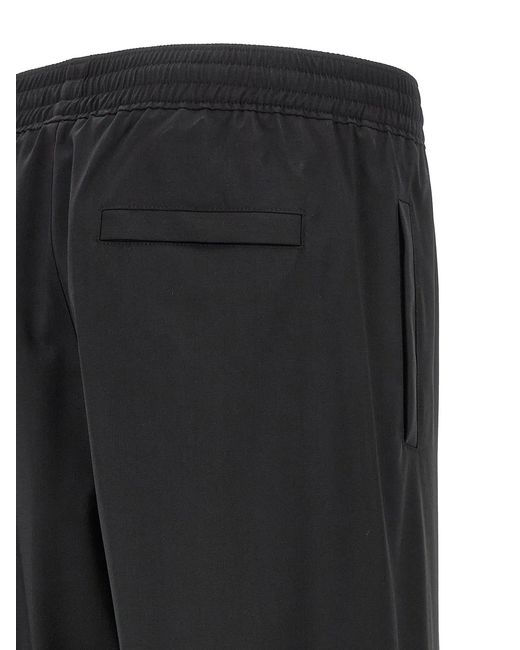 Givenchy Black Logo Placcetta Pants for men