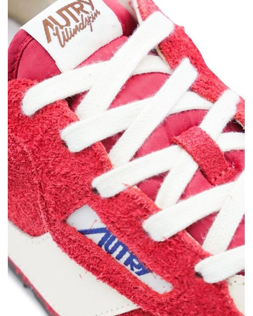 Autry Red Suede Windspin Sneaker for men