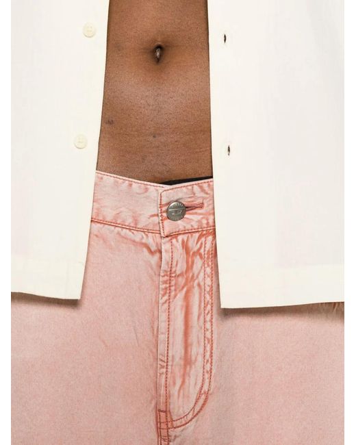 DIESEL Pink Viscose Shorts