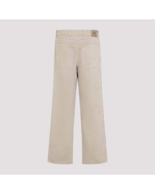 Prada Natural Five-Pocket Old Denim Jeans for men