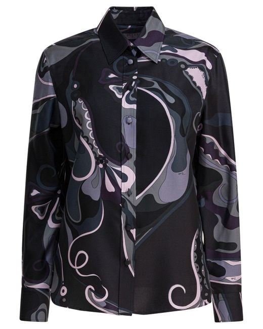 Emilio Pucci Black Silk Shirt