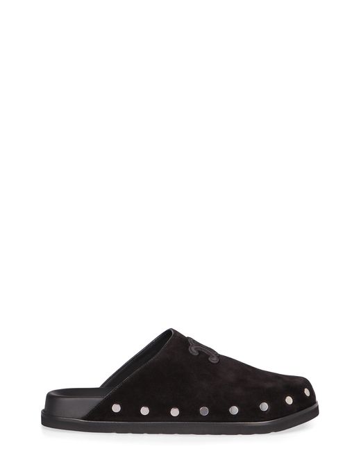 Céline Black Pitea Suede Mules for men