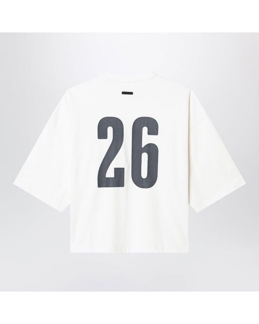 Fear Of God White Ivory Cotton Merch T-Shirt for men