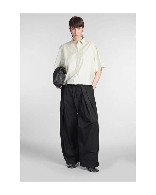 Jil Sander Black Adjustable Tablillas Pants