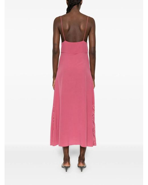 Chloé Pink Silk Long Dress