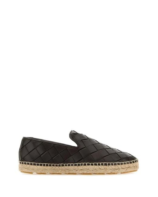 Bottega Veneta Black Jack Intrecciato Leather Espadrilles