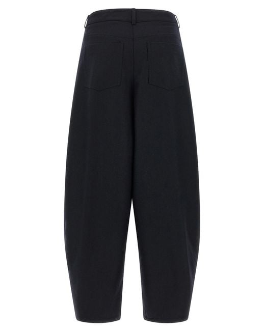 Nude Blue Barrel Silhouette Pants