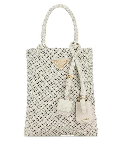 Prada White Borsa A Mano