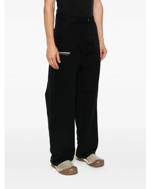 Carhartt Black Og Single Knee Graphic Trousers for men