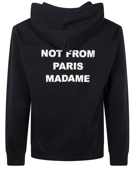 Drole de Monsieur Black "Bold Slogan" Hoodie for men