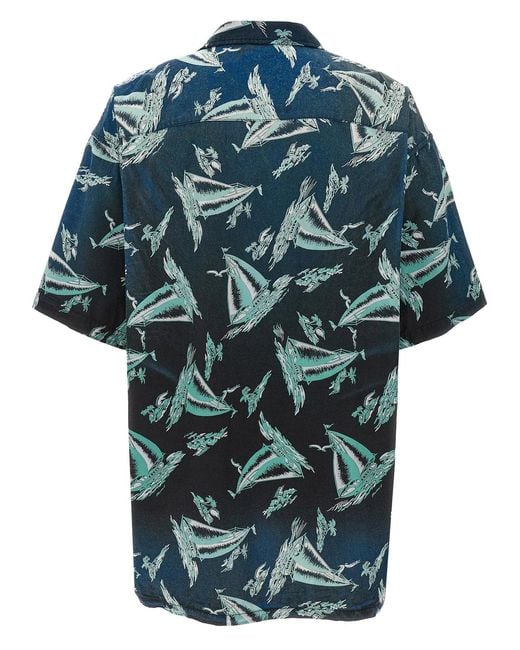 Maison Mihara Yasuhiro Blue Vintage Shirt for men