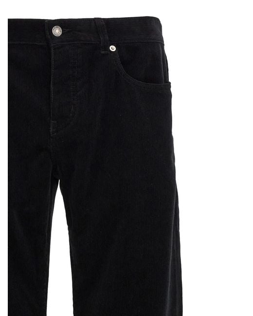 Saint Laurent Black Corduroy Trousers for men