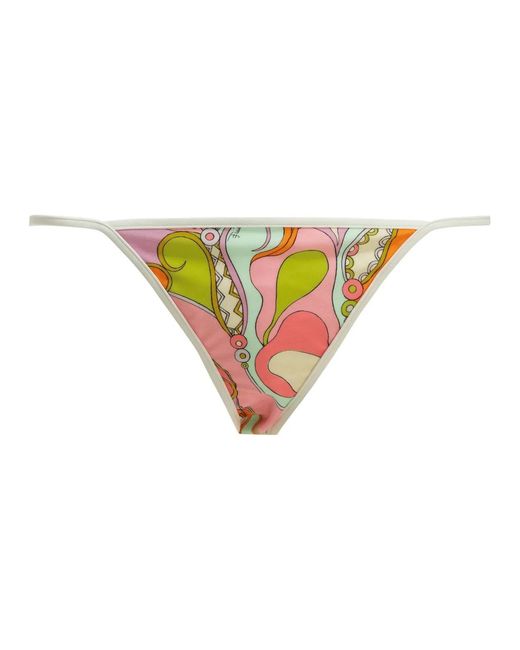 Emilio Pucci Yellow "Orchidee" Bikini Briefs