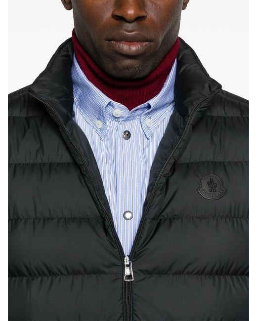 Moncler Black Quilted Padded Gilet for men