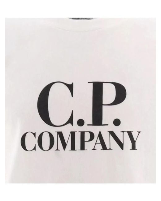 C P Company White T-Shirt