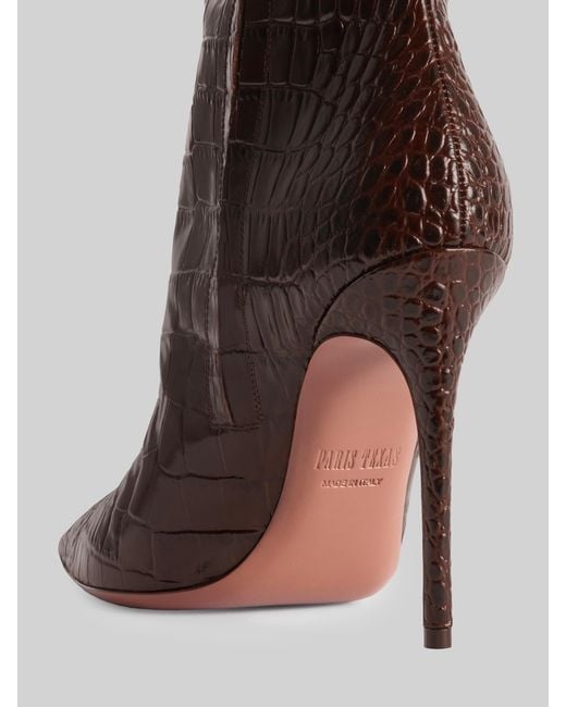 Paris Texas Brown Ebony Croco Vera 105 Boot