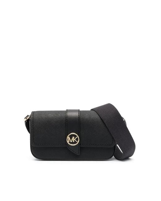 Michael Kors Black Greenwich Sling Crossbody Bag