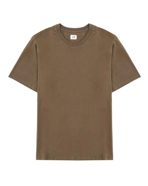 C P Company Brown C.P.Company Cotton T-Shirt for men