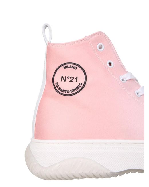 N°21 Pink High Bonnie Sneakers