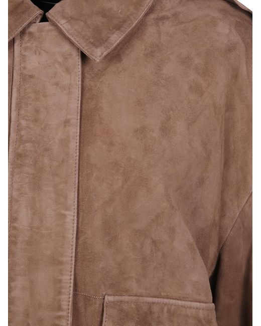 Arma Brown "Halti" Lamb Suede Jacket