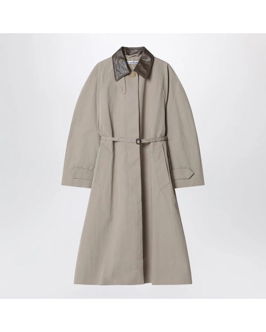 Acne Natural Belted Trenchcoat Khaki