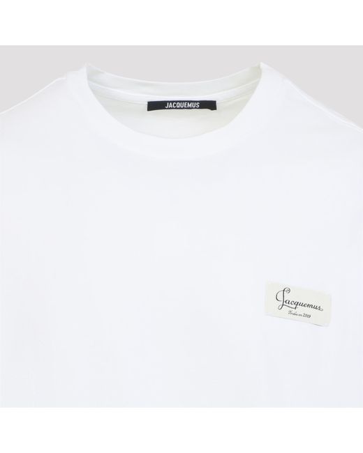 Jacquemus White La Montaigne T-Shirt for men