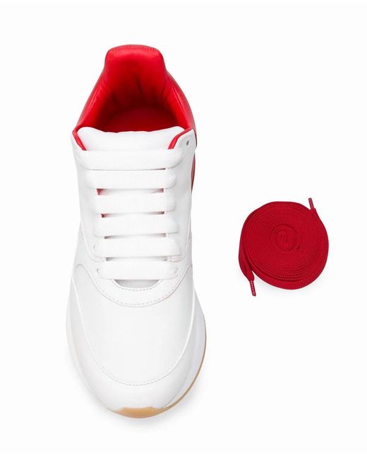 McQueen Red Oversized Runner Sneakers for men