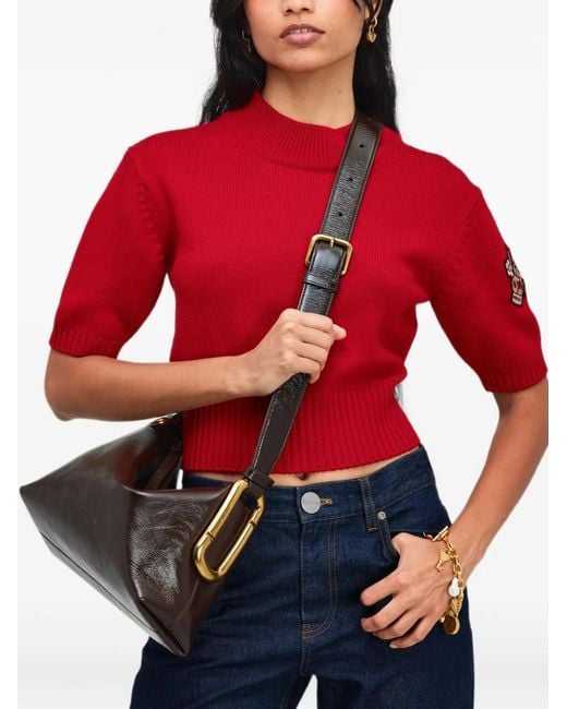 Marc Jacobs White The Juliette Messenger Shoulder Bag