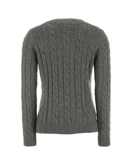GIMAGUAS Gray Wool Blend Barid Sweater