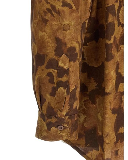 Magliano Brown 'Dried Flower' Shirt for men